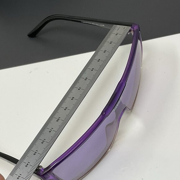 Carrera 6630 Shield Flat Top Sunglasses 03D4TJ Violet Shaded Black main image 7